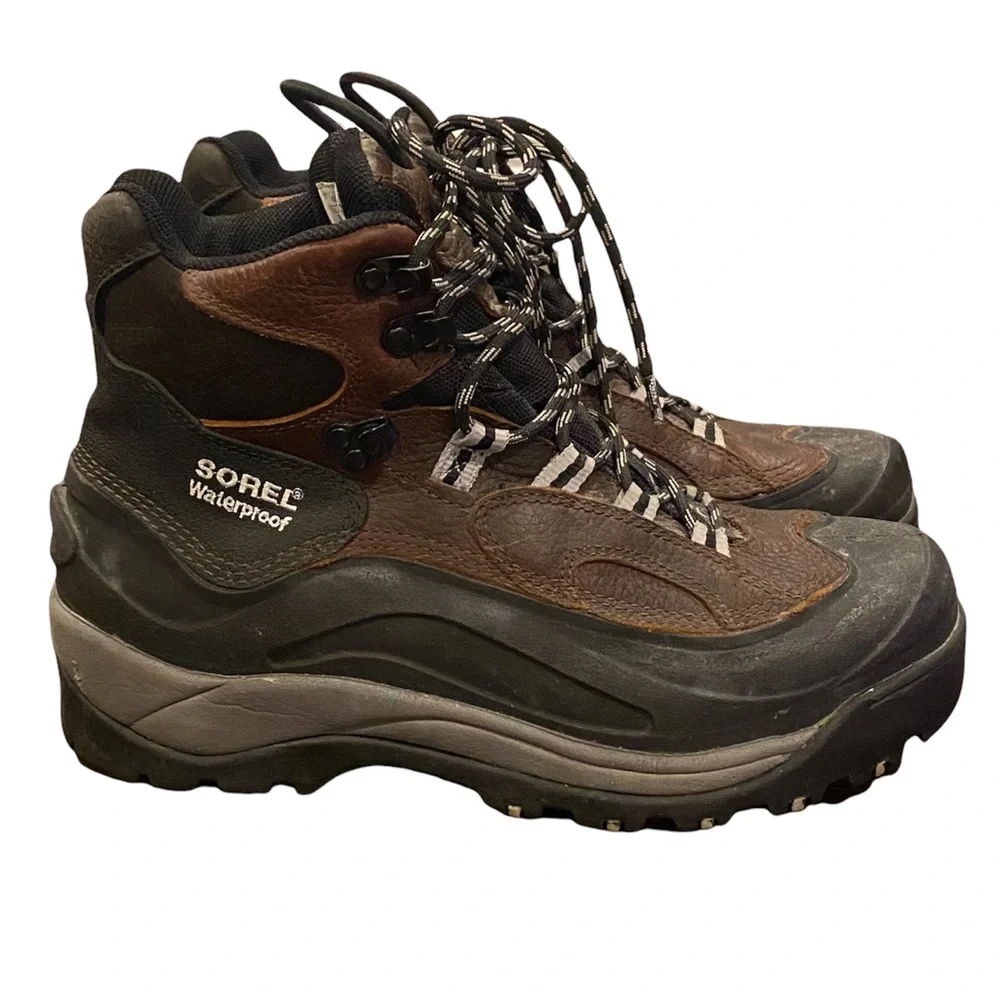 Sorel Odyssey Asystec Winter Waterproof Hiking Boots Brown 8